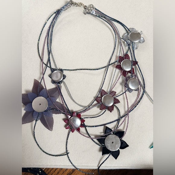 Floral Multi-Color Necklace - Picture 13 of 16